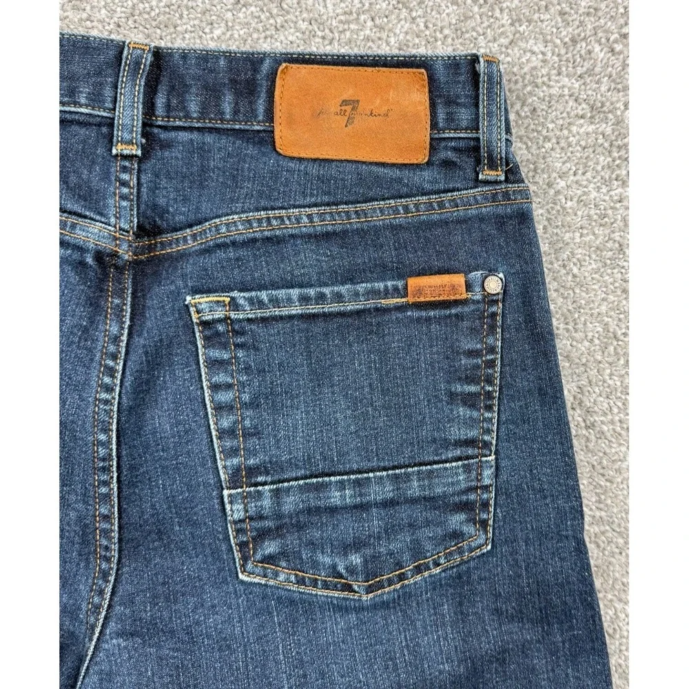 7 For All Mankind Slimmy Jeans Mens 29 Blue Stretch Slim Straight 29x30